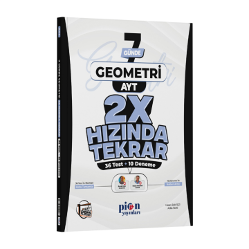 Pion Yayınları AYT Geometri Ders Platosu 7 Günde 2X Hızında Tekrar