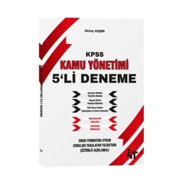 4T Yayınları KPSS A Grubu Kamu Yönetimi 5 Deneme - Oktay Kuşer