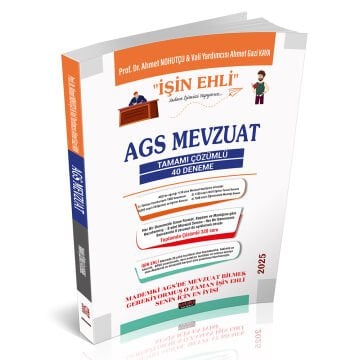 MEB AGS Mevzuat İşin Ehli Tamamı Çözümlü 40 Deneme Savaş Yayınları