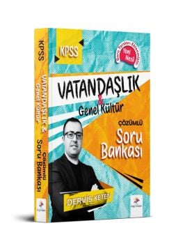 Dizgi Kitap 2023 Vatandaşlık Çözümlü Soru Bankası - Derviş KETEN