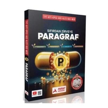YKS TYT AYT KPSS MEB-AGS ALES DGS MSÜ Paragraf P12 Sıfırdan Zirveye Soru Bankası - Enes Avcı Paraf Akademi Yayınları