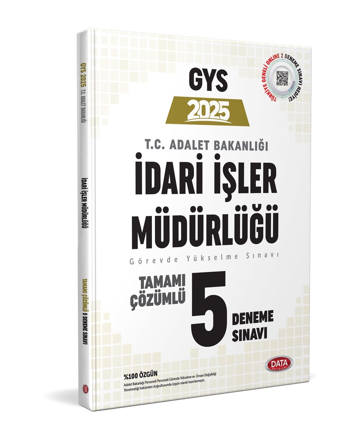 GYS Adalet Bakanlığı İdari İşler Müdürlüğü Çözümlü 5 Deneme Sınavı Data Yayınları