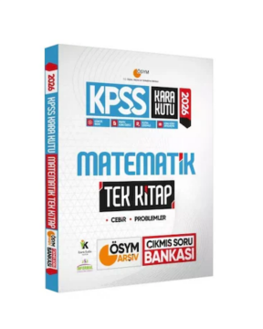 2026 KPSS Kara Kutu Matematik TEK KİTAP ÖSYM Arşiv Çıkmış Soru Bankası Konu Özetli Dijital Çözümlü İnformal Yayınları