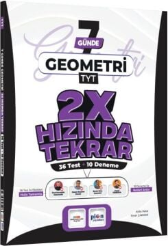 Pion Yayınları TYT Geometri 7 Günde 2X Hızında Tekrar Deneme