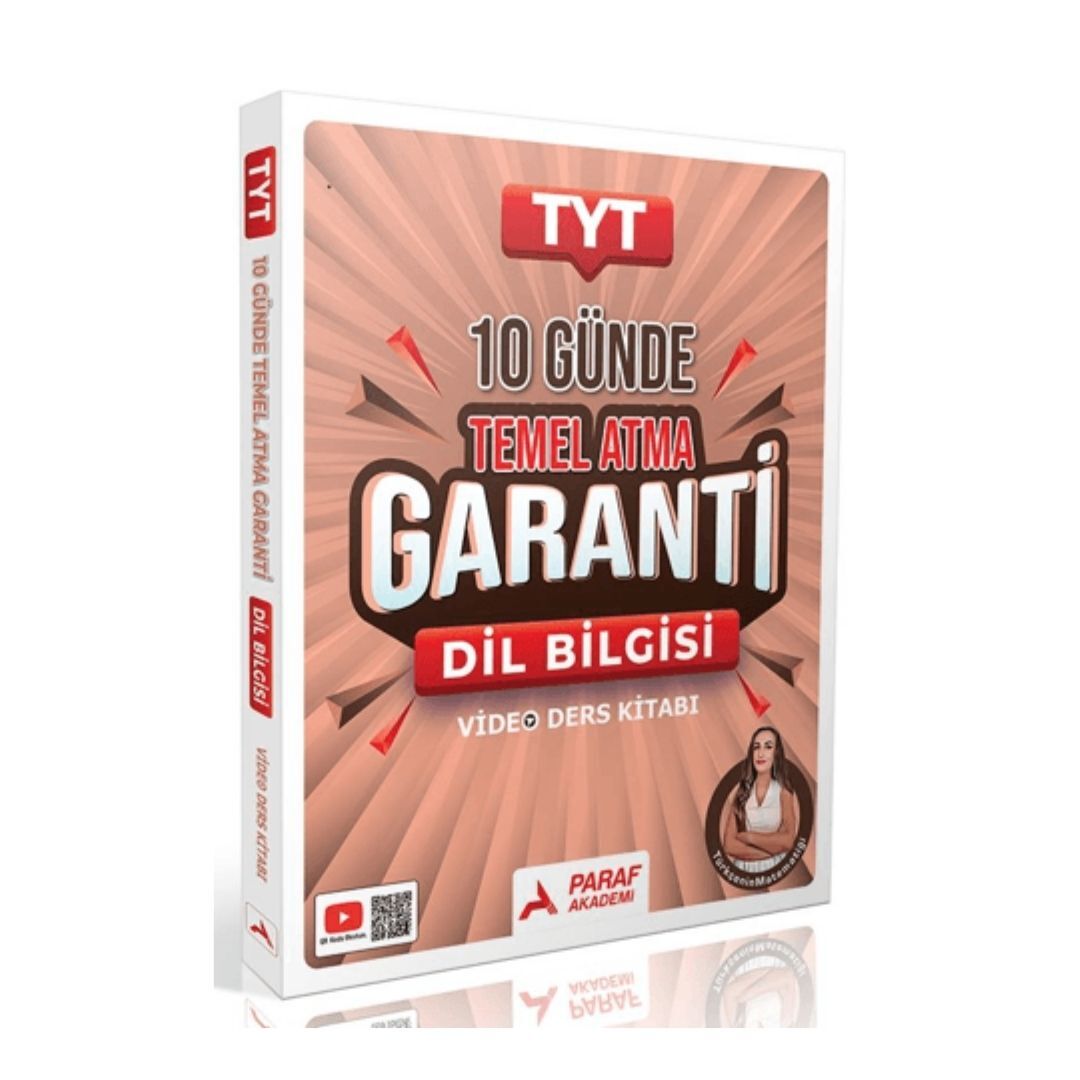 YKS TYT Dil Bilgisi Türkçenin Matematiği 10 Günde Temel Atma Garanti Video Ders Kitabı - Gamze Özdin Paraf Akademi Yayınları