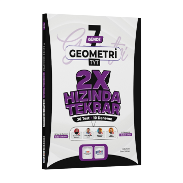 Pion Yayınları TYT Geometri 7 Günde 2X Hızında Tekrar Deneme