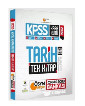 İnformal Yayınları 2026 KPSS Kara Kutu Tarih TEK KİTAP ÖSYM Arşiv Çıkmış Soru Bankası Konu Özetli Dijital Çözümlü