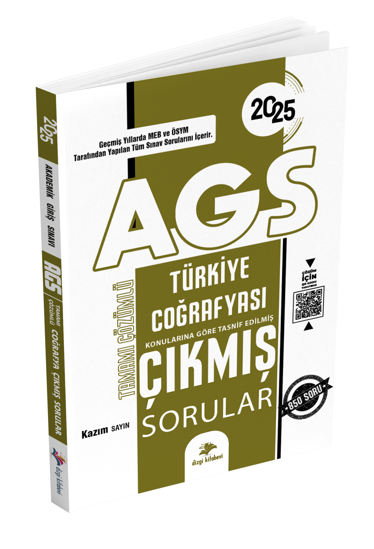 Dizgi Kitap 2025 MEB AGS Türkiye Coğrafyası Video Çözümlü Çıkmış Sorular Kazım Sayın