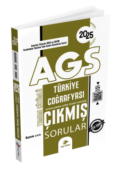 Dizgi Kitap 2025 MEB AGS Türkiye Coğrafyası Video Çözümlü Çıkmış Sorular Kazım Sayın