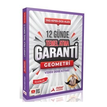 Paraf Akademi Yayınları YKS KPSS DGS ALES Bıyıklı Matematik Geometri 12 Günde Temel Atma Garanti Video Ders Kitabı - Selim Yüksel