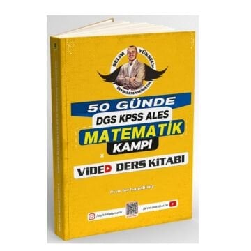 Bıyıklı Matematik Yayınları DGS KPSS ALES 50 Günde Matematik Kampı Video Ders Kitabı - Selim Yüksel