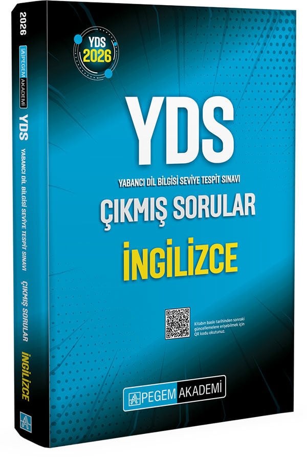2026 YDS İngilizce Çıkmış Sorular Pegem Yayınları