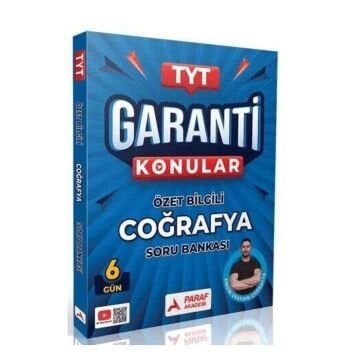 YKS TYT Coğrafya Garanti Konular Soru Bankası - Engin Eraydın Paraf Akademi Yayınları
