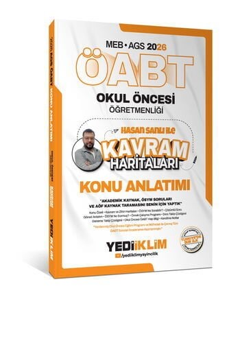 2026 MEB AGS ÖABT Okul Öncesi Öğretmenliği Hasan Sanlı İle Kavram Haritaları Konu Anlatımı Yediiklim Yayınları