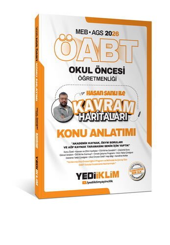 2026 MEB AGS ÖABT Okul Öncesi Öğretmenliği Hasan Sanlı İle Kavram Haritaları Konu Anlatımı Yediiklim Yayınları
