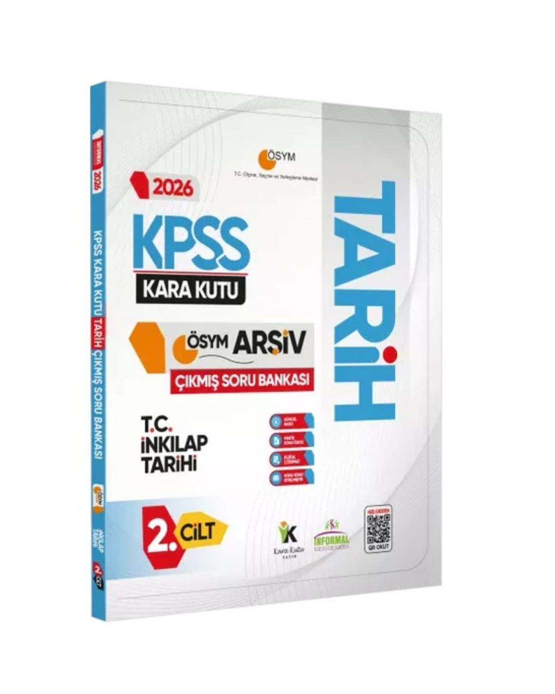 2026 KPSS Tarihin Kara Kutusu 2.Cilt ÖSYM Çıkmış Soru Havuzu Bankası Konu Özetli Dijital Çözümlü İnformal Yayınları