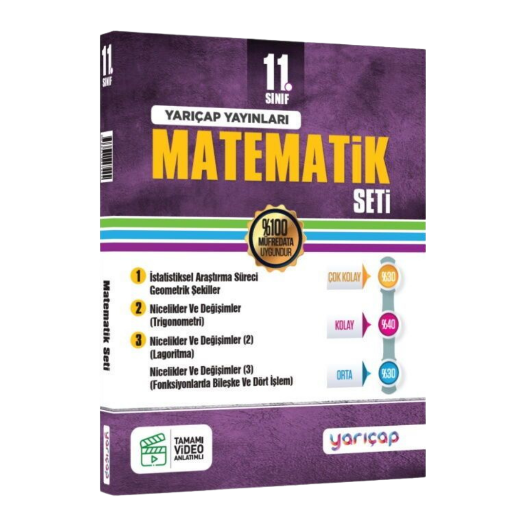 YarıÇap Yayınları 11. Sınıf Matematik Seti