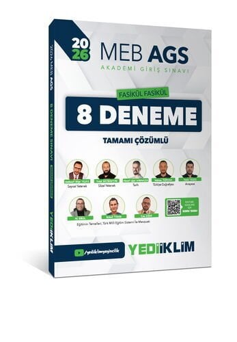 2026 MEB AGS Fasikül Fasikül 8 Deneme Tamamı Çözümlü Yediiklim Yayınları