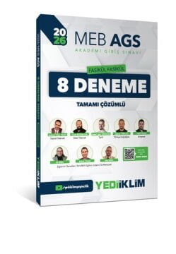 2026 MEB AGS Fasikül Fasikül 8 Deneme Tamamı Çözümlü Yediiklim Yayınları