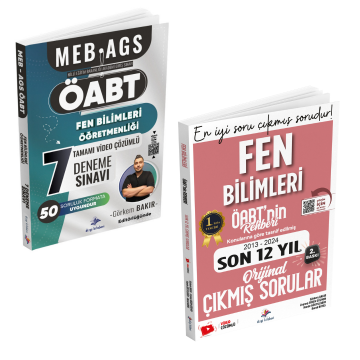 Dizgi Kitap 2025 Meb Ags Fen Bilimleri Öğretmenliği Tamamı Video Çözümlü Fasiküller Halinde 7 Deneme Sınavı ve Son 12 Yıl Video Çözümlü Çıkmış Sorular Seti