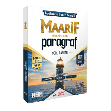 Paraf Akademi Yayınları 2028 9. 10. ve 11. Sınıf Paragraf Maarif Soru Bankası