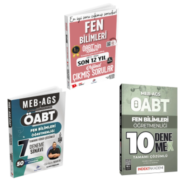 Dizgi Kitap 2025 Meb Ags ÖABT Fen Bilimleri Öğretmenliği Kazandıran 3'lü Set