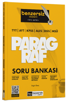 Benzersiz Akademi Yayınları TYT AYT KPSS ALES DGS MSÜ Kral Serisi Benzersiz Paragraf Soru Bankası
