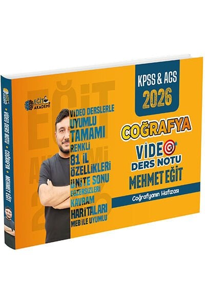 Eğit Akademi 2026 KPSS MEB-AGS Coğrafya Video Ders Notu - Mehmet Eğit Eğit Akademi