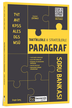 Benzersiz Akademi Yayınları TYT AYT KPSS ALES DGS MSÜ Taktiklerle ve Stratejilerle Paragraf Soru Bankası