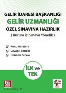 Gelir İdaresi Başkanlığı Gelir Uzmanlığı Özel Sınavına Hazırlık