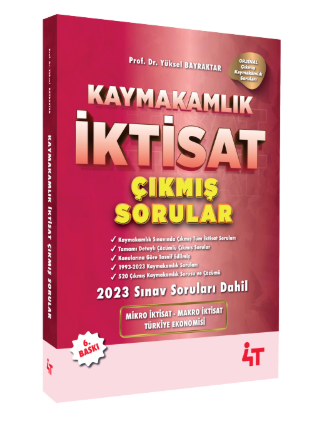 Kaymakamlık İktisat Çıkmış Sorular 4T Yayınları