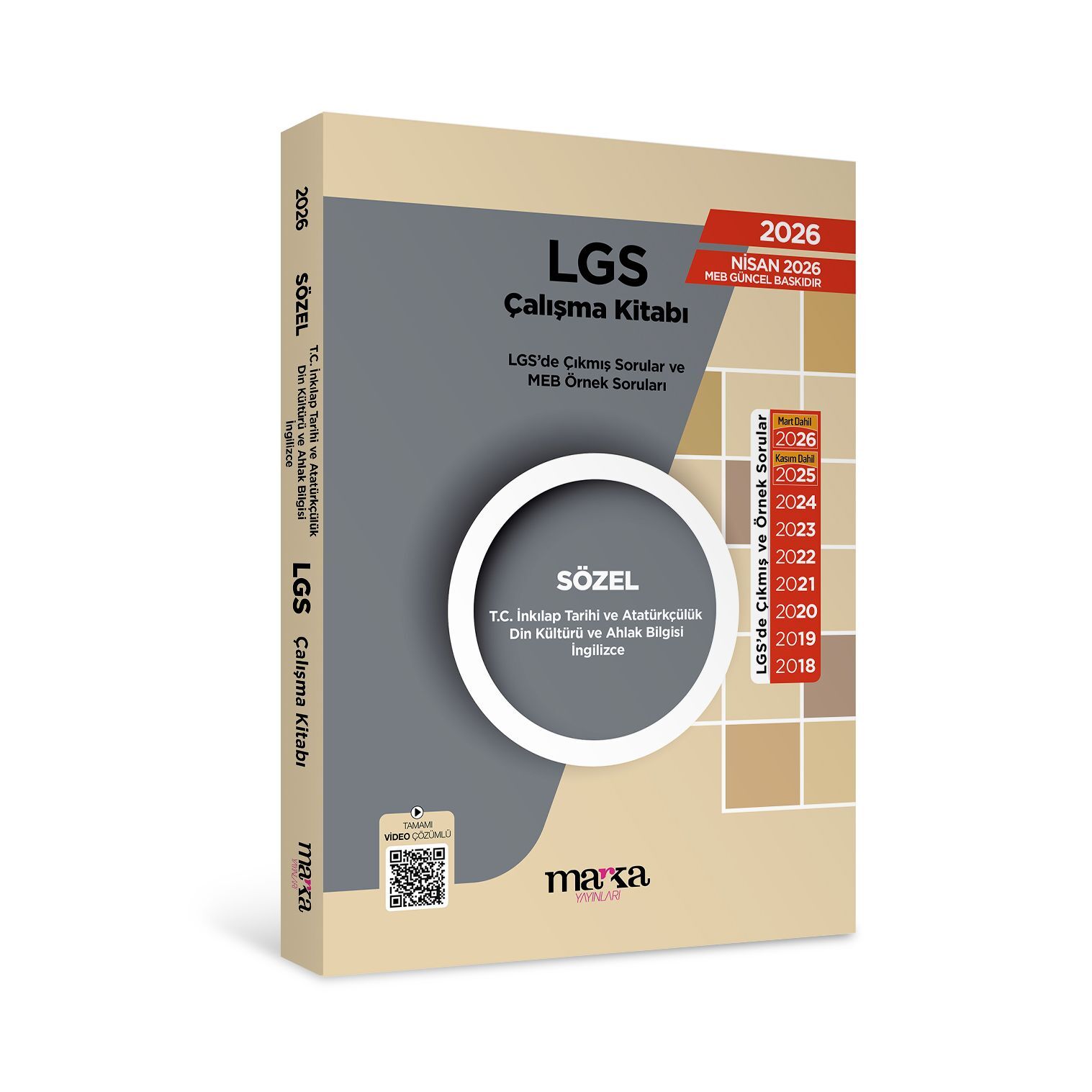 LGS Sözel İnkilap Tarihi Çıkmış ve Örnek Sorular Marka Yayınları