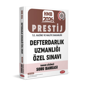Data Yayınları 2026 Defterdarlık Uzmanlığı Özel Sınavı Tamamı Çözümlü Soru Bankası