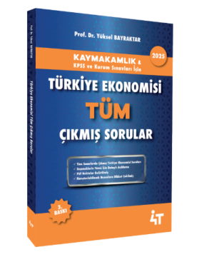 Türkiye Ekonomisi Tüm  Çıkmış Sorular 4T Yayınları