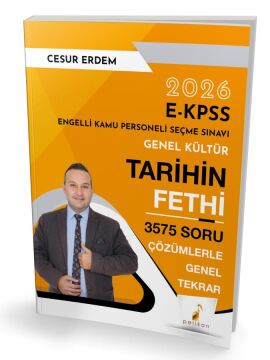 Pelikan Yayınları EKPSS Genel Kültür Tarihin Fethi 3575 Soru Çözümlerle Genel Tekrar