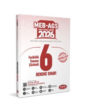 AGS Fasiküllü Tamamı Çözümlü 6 Deneme Sınavı Data Yayınları