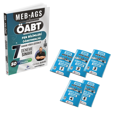 Dizgi Kitap 2025 Meb Ags Öabt Fen Bilimleri Öğretmenliği Tamamı Video Çözümlü Fasiküller Halinde 7 Deneme ve AGS Türkiye Geneli Tamamı PDF Çözümlü 5 Deneme Seti