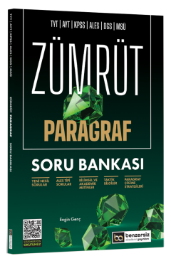 Benzersiz Akademi Yayınları TYT AYT KPSS ALES DGS MSÜ Zümrüt Paragraf Soru Bankası