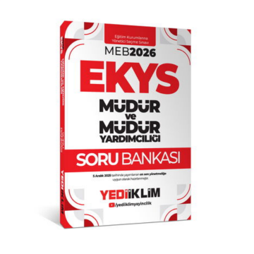 Yediiklim Yayınları 2026 MEB EKYS Müdür Ve Müdür Yardımcılığı Soru Bankası
