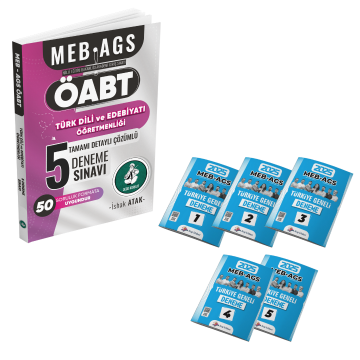 Dizgi Kitap 2025 Meb Ags Öabt Türk Dili ve Edebiyatı Öğretmenliği Tamamı Çözümlü Fasiküller Halinde 5 Deneme ve AGS Türkiye Geneli Tamamı PDF Çözümlü 5 Deneme Seti