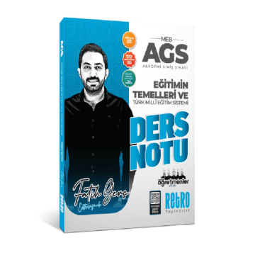 Retro Yayıncılık 2026 MEB-AGS Fatih Genç Eğitimin Temelleri ve Türk Milli Eğitim Sistemi Ders Notu