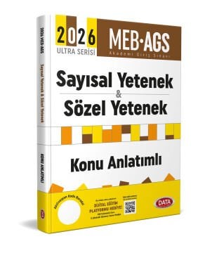 Data Yayınları 2026 AGS Ultra Serisi Sayısal Yetenek - Sözel Yetenek Konu Anlatımlı