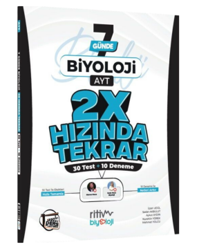 Ritim Biyoloji AYT Biyoloji Ders Platosu 7 Günde 2X Hızında Tekrar Deneme