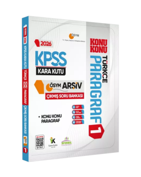 2026 KPSS Türkçenin Kara Kutusu PARAGRAF 1 KONU KONU ÖSYM Çıkmış Soru Bankası Konu Özetli Çözümlü İnformal Yayınları