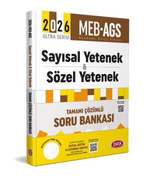 2026 AGS Ultra Serisi Sayısal Yetenek - Sözel Yetenek Tamamı Çözümlü Soru Bankası Data Yayınları