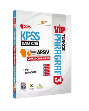 2026 KPSS Türkçenin Kara Kutusu PARAGRAF 3 VİP ÖSYM Çıkmış Soru Havuzu Bankası Dijital Çözümlü İnformal Yayınları