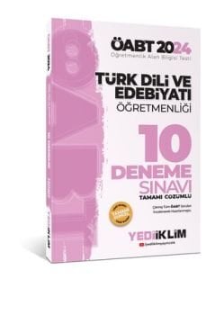 Yediiklim Yayınları 2024 ÖABT Türk Dili Ve Edebiyatı Öğretmenliği Tamamı Video Çözümlü 10 Deneme Sınavı