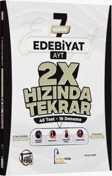 Edebiyat Sokağı Yayınları AYT Edebiyat Ders Platosu 7 Günde 2X Hızında Tekrar Deneme
