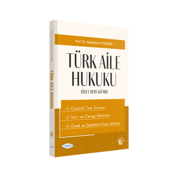 Türk Aile Hukuku 6. Baskı  Monopol Yayınları