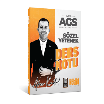 Retro Yayıncılık 2026 MEB-AGS Aker Kartal Sözel Yetenek Ders Notu Retro Yayıncılık